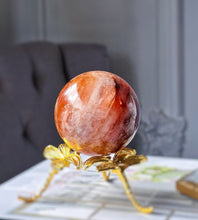 이미지를 갤러리 뷰어에 로드 , Fire Quartz / Red Hematoid Quartz Sphere - 330g #26
