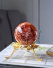 이미지를 갤러리 뷰어에 로드 , Fire Quartz / Red Hematoid Quartz Sphere - 330g #26
