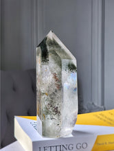 將圖片載入圖庫檢視器 Garden Quartz / Lodolite Green Phantom Tower - 1.1kg #173
