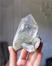 Load image into Gallery viewer, Phantom Green Chlorite Himalayan Quartz Cluster - small 247g #396
