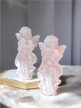 Load image into Gallery viewer, Rose Quartz Angel Carving - small
