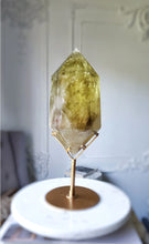 Load image into Gallery viewer, Large Phantom Smoky Citrine Double Terminated on Gold Stand - 3.1kg #116
