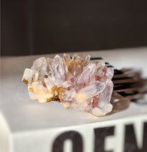 Load image into Gallery viewer, Golden &amp; Red Chrysanthemum Quartz Cluster - small 81g #327
