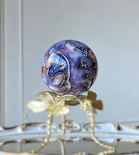 Load image into Gallery viewer, Blue Flower Agate Sphere - 658g #120
