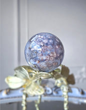 Load image into Gallery viewer, Blue Flower Agate Sphere - 270g #136
