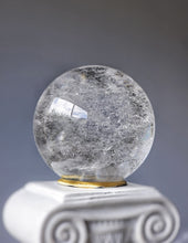 Load image into Gallery viewer, Clear Quartz Sphere x Green Chlorite Inclusion - 175g #141
