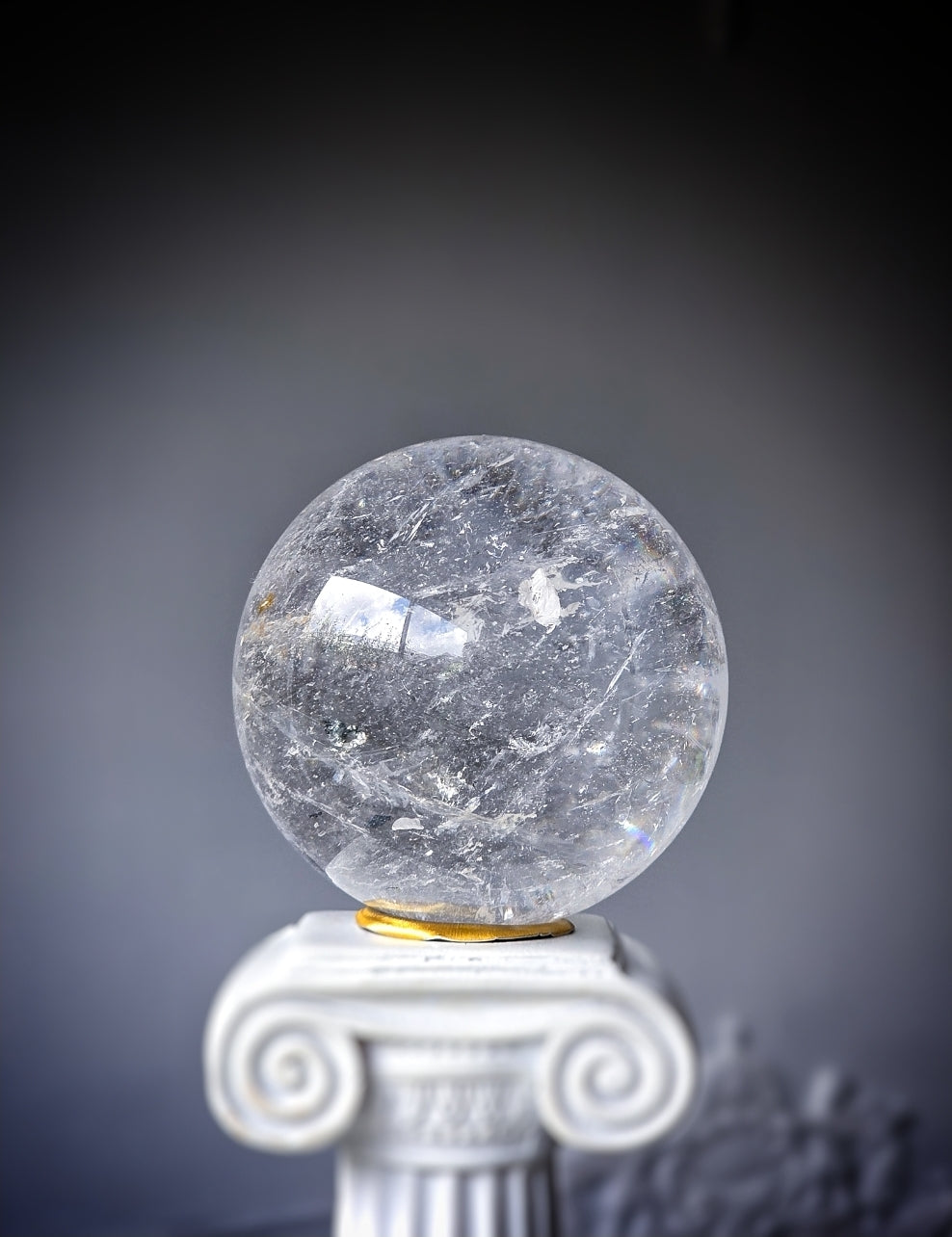 Clear Quartz Sphere - 373g #140