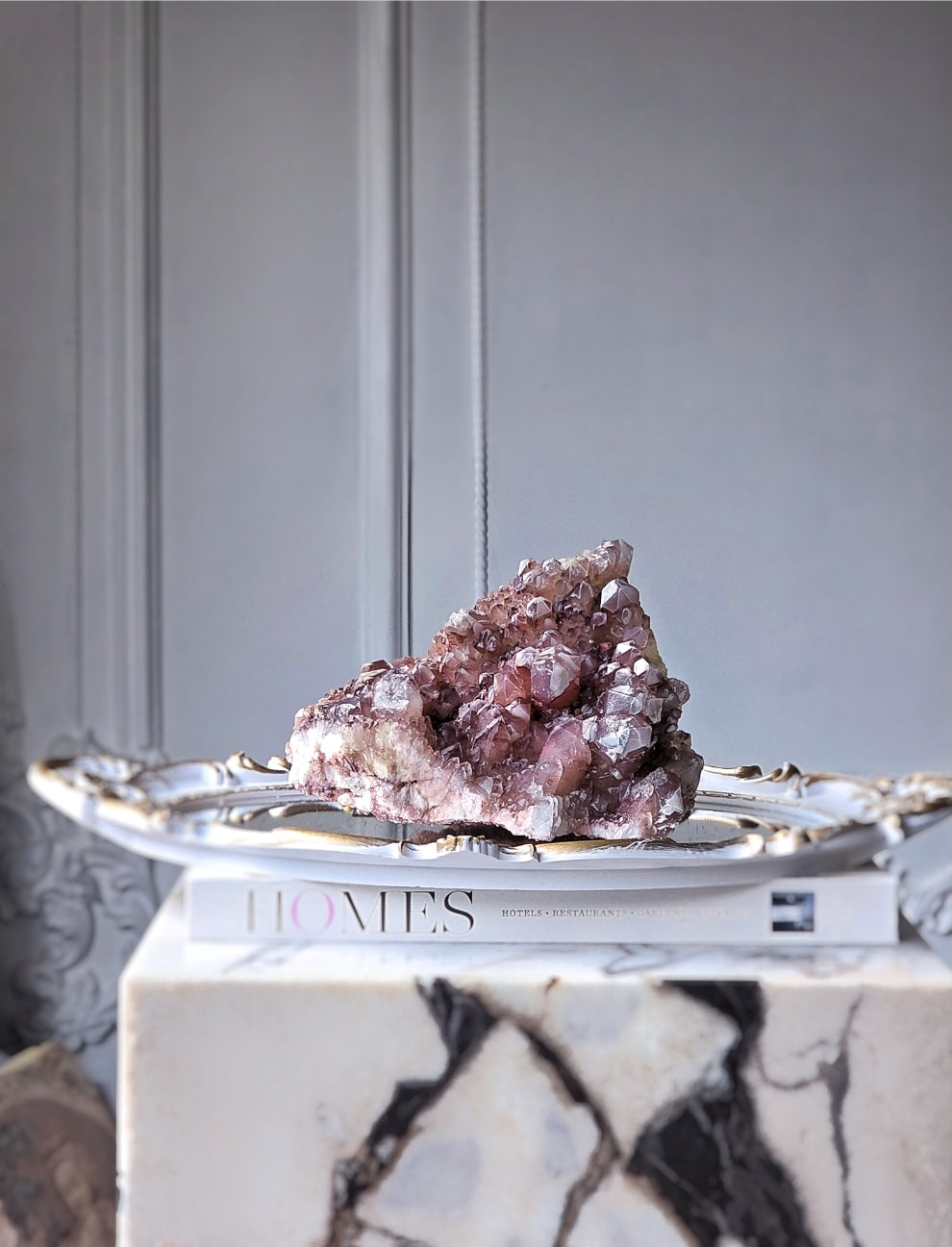 Red Phantom Quartz Cluster - 1.84kg #136