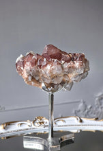 Load image into Gallery viewer, Red Phantom Quartz Cluster / Double Terminated on Silver Stand - 646g #403
