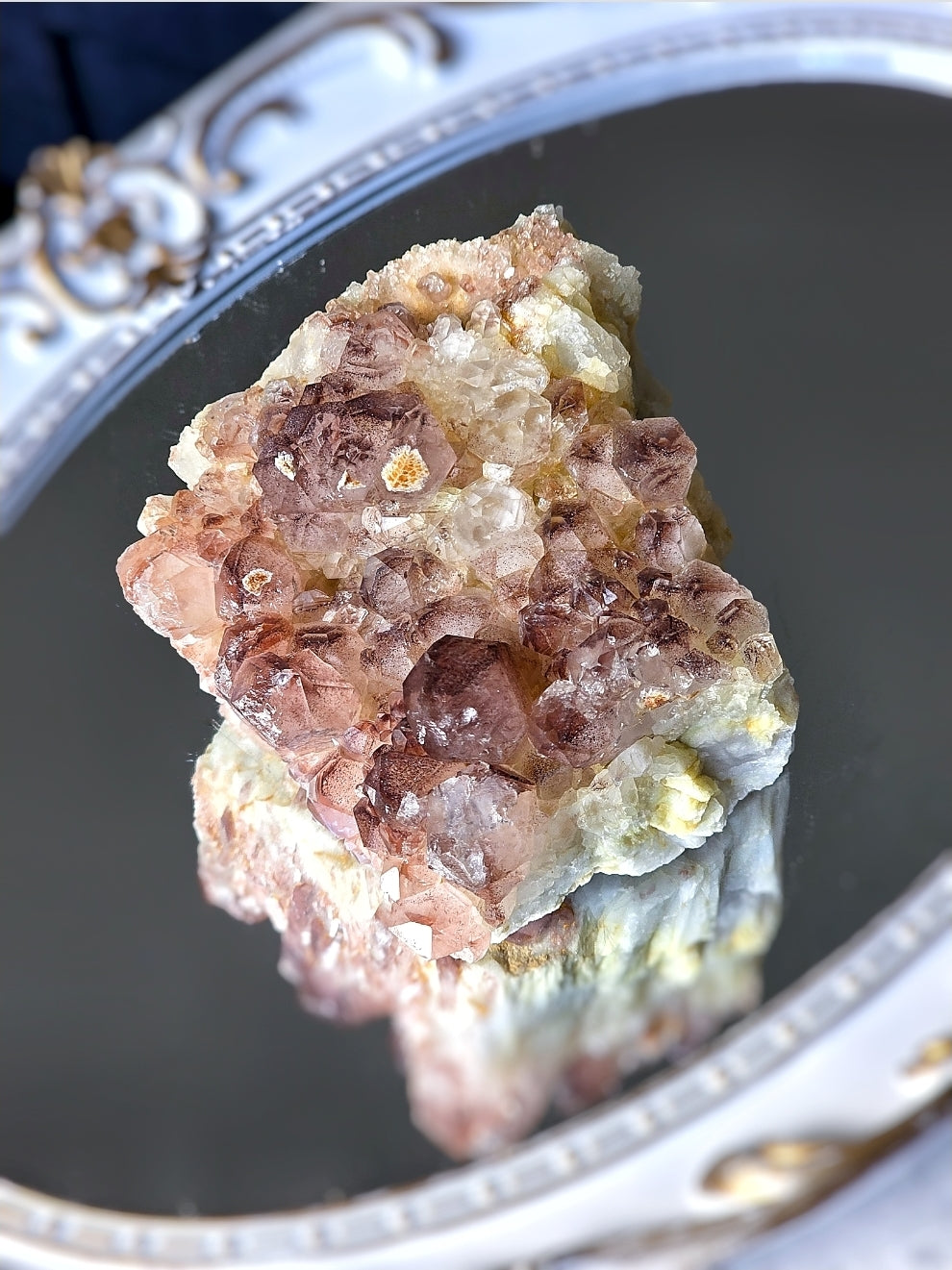 Red Phantom Quartz Cluster - 825g #127