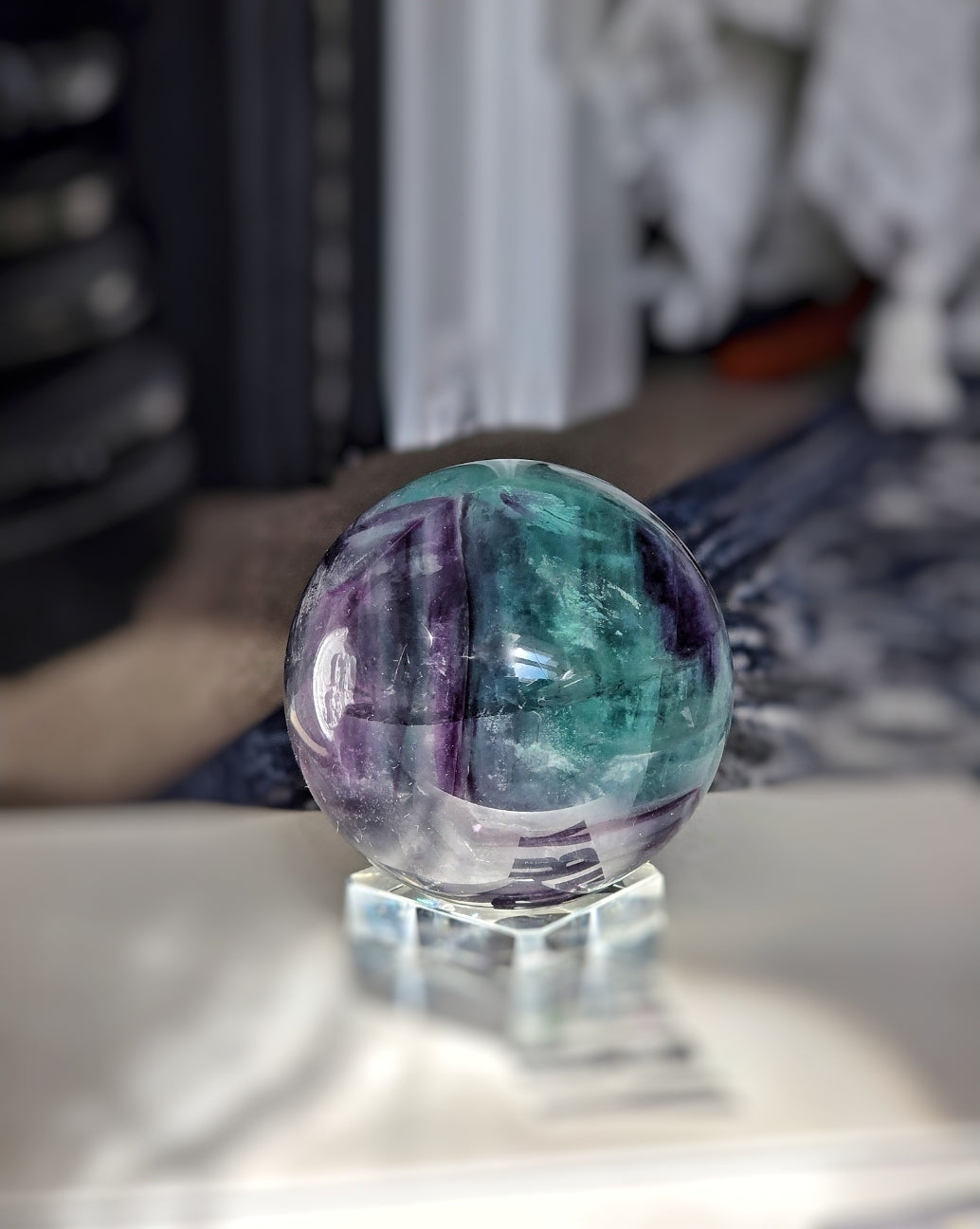 Rainbow Fluorite Sphere - 601g #314