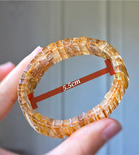 將圖片載入圖庫檢視器 Golden Rutilated Quartz Bracelet - High Grade 34g #398
