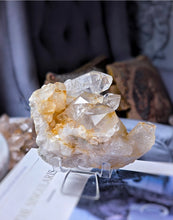 Load image into Gallery viewer, Golden Healer Quartz Cluster on Stand - 369g #107
