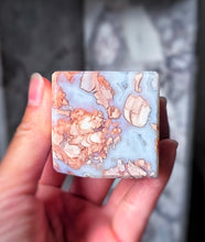 將圖片載入圖庫檢視器 Druzy Pink &amp; Blue Agate Cube - 161g #403
