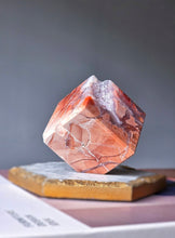 將圖片載入圖庫檢視器 Druzy Pink &amp; Blue Agate Cube - 166g #443
