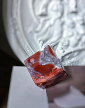 將圖片載入圖庫檢視器 Druzy Pink &amp; Blue Agate Cube - 167g #18
