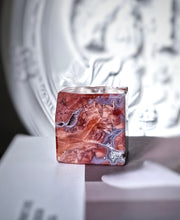 將圖片載入圖庫檢視器 Druzy Pink &amp; Blue Agate Cube - 167g #18

