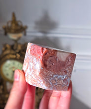 將圖片載入圖庫檢視器 Druzy Pink &amp; Blue Agate Cube - 166g #133
