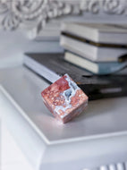 Druzy Pink & Blue Agate Cube - 166g #133