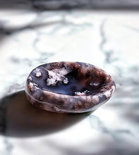 이미지를 갤러리 뷰어에 로드 , Black Flower Agate Bowl / Soap Dish - 458g #389
