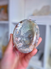 이미지를 갤러리 뷰어에 로드 , Green Chlorite Flower Agate Bowl / Jewellery Bowl - small 262g #391
