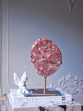 이미지를 갤러리 뷰어에 로드 , Pink Amethyst Slab on Rose Gold Stand - 1.66kg #348

