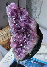 將圖片載入圖庫檢視器 Amethyst Cluster on Black Stand - 2.77kg #137
