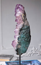 將圖片載入圖庫檢視器 Amethyst Cluster on Black Stand - 2.77kg #137
