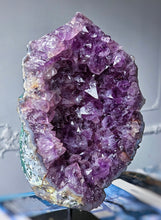 Cargar imagen en el visor de la galería, Amethyst Cluster / Geode on Black Stand - 2.76kg #139
