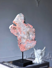 Load image into Gallery viewer, Pink Amethyst Slab on Black Stand - 1kg #70
