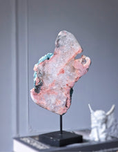 Load image into Gallery viewer, Pink Amethyst Slab on Black Stand - 1kg #70
