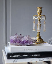 Charger l'image dans la galerie, Half Raw Half Polished Amethyst Cluster with Rutile - 858g #5
