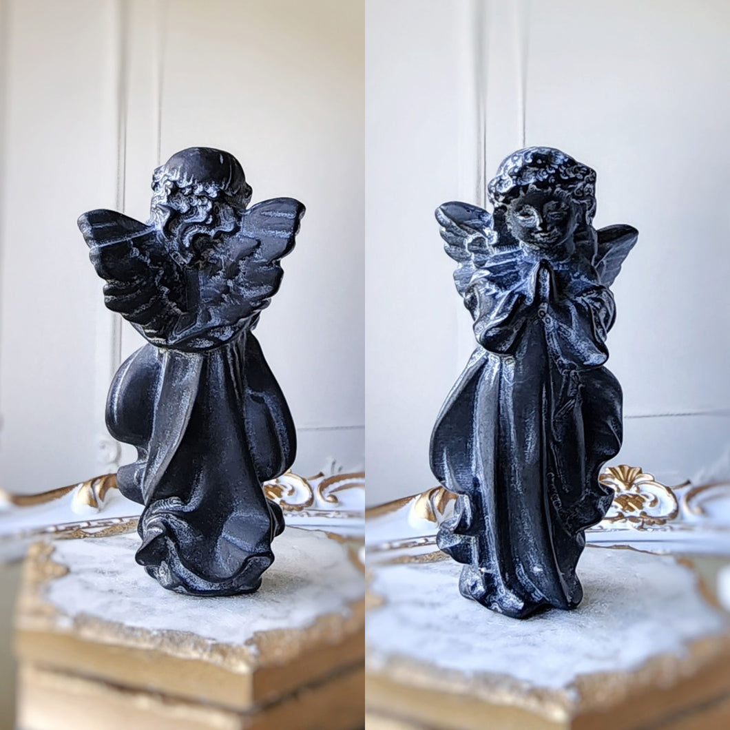 Black Onyx Angel Carving - small