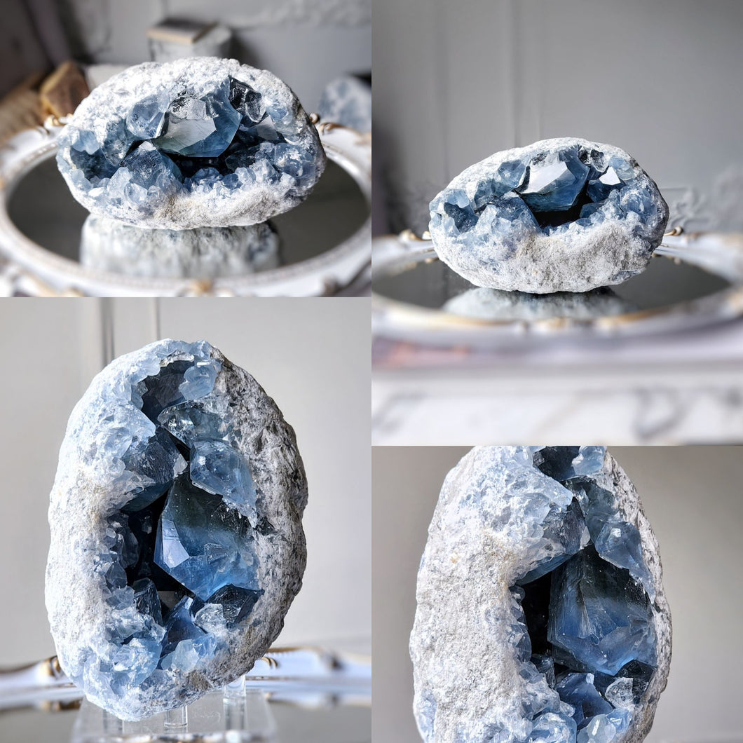 Celestite Geode Cluster / Egg -3.61kg #125