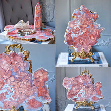 Load image into Gallery viewer, Large Pink &amp; Blue Agate Slab - 1.14kg #7
