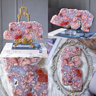Pink & Blue Agate Slab - 770g #91
