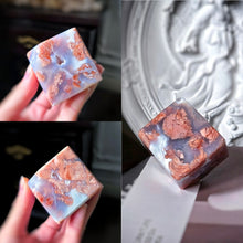 이미지를 갤러리 뷰어에 로드 , Druzy Pink &amp; Blue Agate Cube - 211g #410
