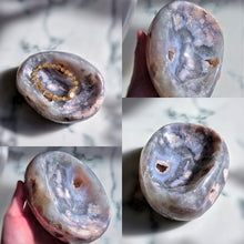 將圖片載入圖庫檢視器 Green Chlorite Flower Agate Bowl / Soap Dish - 770g #390
