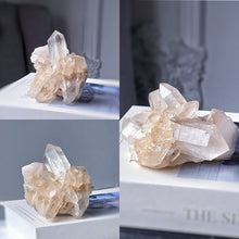Load image into Gallery viewer, Peach Himalayan Quartz Cluster - small 212g #549
