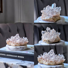 Lade das Bild in den Galerie-Viewer, High Grade Himalayan Quartz Cluster - Pink Hue 490g #572
