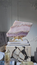 Load and play video in Gallery viewer, Amethyst x Agate Slab - 1.72kg #130
