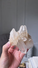 Load and play video in Gallery viewer, Peach Himalayan Quartz Cluster - small 212g #549

