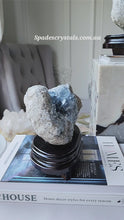 ギャラリービューアHigh Grade Celestite Cluster on Wooden Stand - 2.6kg #48に読み込んでビデオを見る
