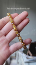 Load and play video in Gallery viewer, Golden Rutilated Bead Bracelet #8
