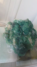 將影片載入圖庫檢視器並播放，Green Fluorite Cluster - 1.33kg #86
