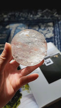 Load and play video in Gallery viewer, Clear quartz Sphere - 357g #120
