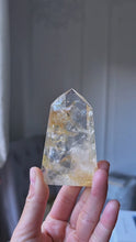 Load and play video in Gallery viewer, Golden Healer Quartz Tower - small 110g #490
