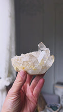 Load and play video in Gallery viewer, Golden Healer Quartz Cluster - 202g #116
