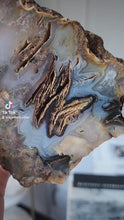 Load and play video in Gallery viewer, Sagenite Agate Slab with Rutile Inclusion - 429g #236
