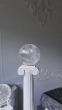 Load and play video in Gallery viewer, Clear Quartz Sphere - 373g #140
